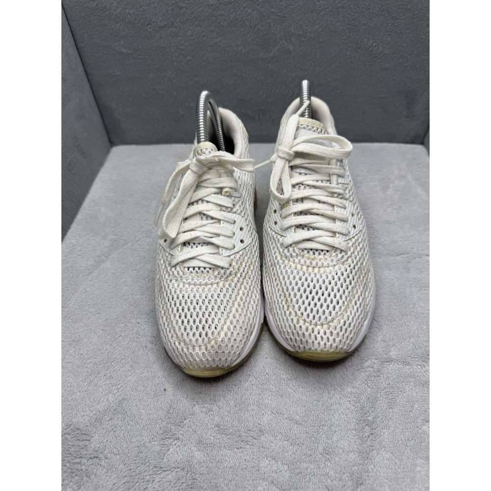 Nike Air Max 90 Ultra Breathe Womens 6 White Pure Platinum 725061-104 Mesh - Picture 5 of 8